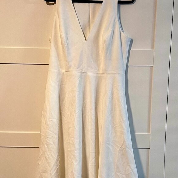 Dress the Population Catalina Off White Sleeveless Fit & Flare Cocktail Dress XL - Picture 2 of 4